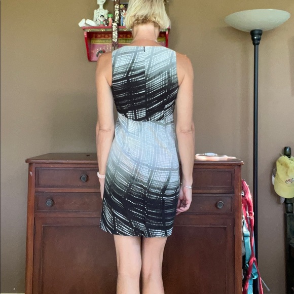 Calvin Klein black and white dress with lined top. - Picture 3 of 4